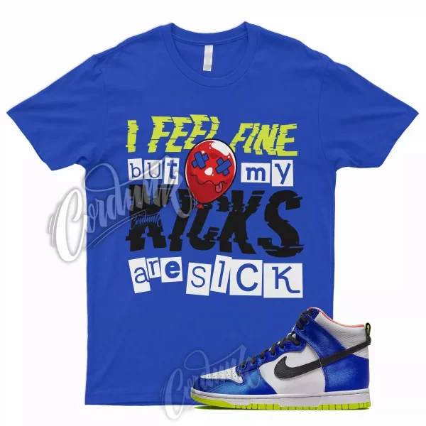 SICK V2 T Shirt for N Dunk High Blue Satin Racer Atomic Green Royal Griffey 1 Jezsport.com