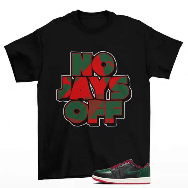 Jay All Day Shirt Black to Match Jordan 1 Low OG Gorge Green CZ0775-036 Jezsport.com