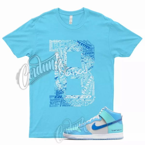 BLESSED T Shirt for N Dunk High I Got Next Copa University Blue Game Royal 1 Jezsport.com