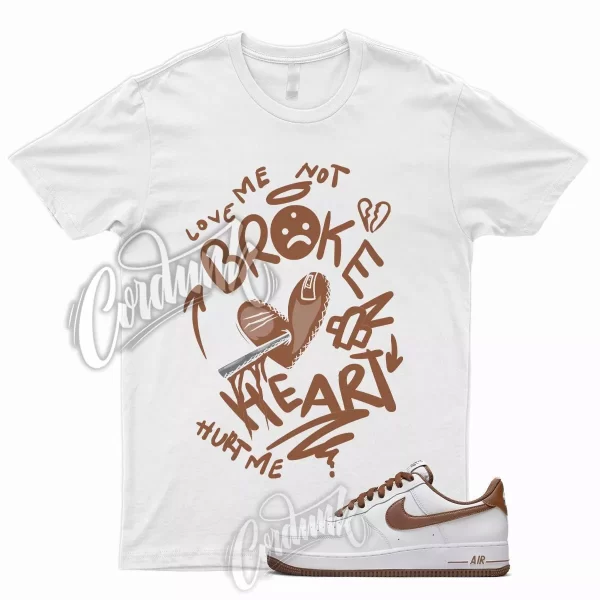 BROKEN T Shirt for N Air Force 1 Low Pecan Brown Wheat Mocha Caramel Mid High Jezsport.com