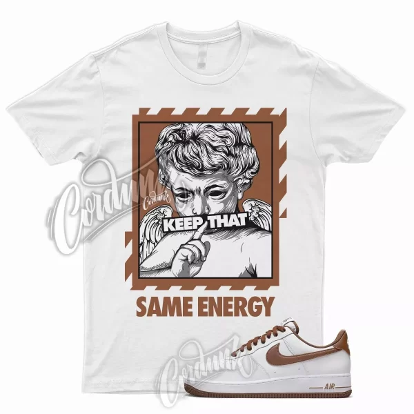 ENERGY T Shirt for N Air Force 1 Low Pecan Brown Wheat Mocha Caramel Mid High Jezsport.com