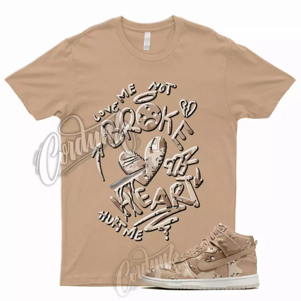 Tan BROKEN T Shirt for Dunk High Desert Camo Hemp Sail Velvet Brown Pink 1 Jezsport.com