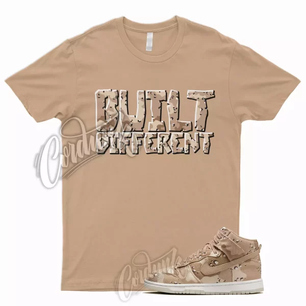 Tan BUILT T Shirt for Dunk High Desert Camo Hemp Sail Velvet Brown Pink 1 Jezsport.com