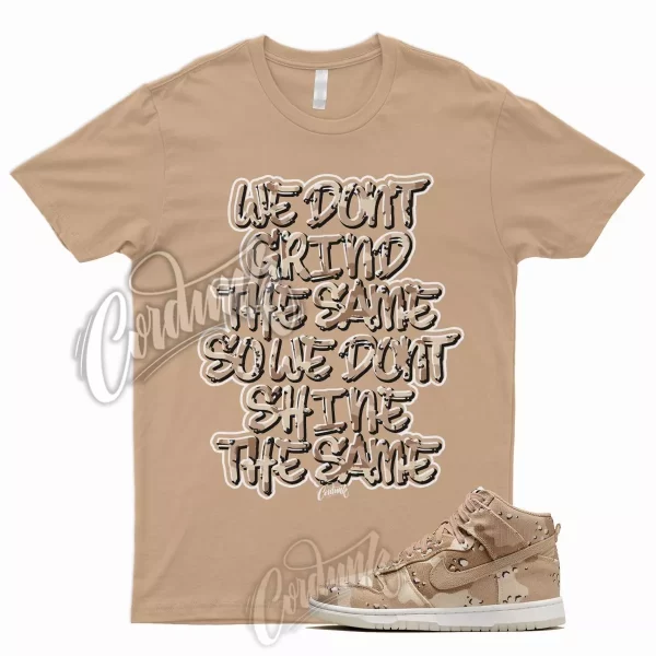 Tan GRNID T Shirt for N Dunk High Desert Camo Hemp Sail Velvet Brown Pink 1 Jezsport.com