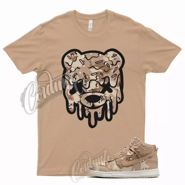 Tan DRIPPY T Shirt for Dunk High Desert Camo Hemp Sail Velvet Brown Pink 1 Jezsport.com