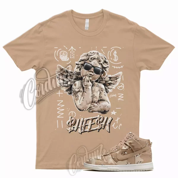 Tan SHE T Shirt for Dunk High Desert Camo Hemp Sail Velvet Brown Pink 1 Jezsport.com