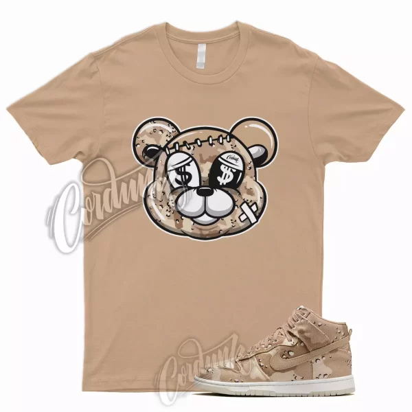 Tan STITCH T Shirt for Dunk High Desert Camo Hemp Sail Velvet Brown Pink 1 Jezsport.com