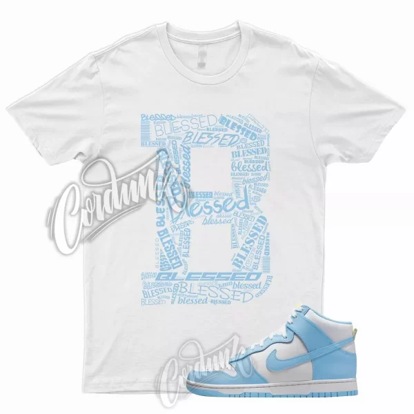 BLESS T Shirt for N Dunk High Blue Chill Amarillo Yellow University Low 1 UNC Jezsport.com