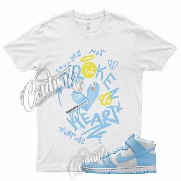 BROKEN Shirt for N Dunk High Blue Chill Amarillo Yellow University Low 1 UNC Jezsport.com