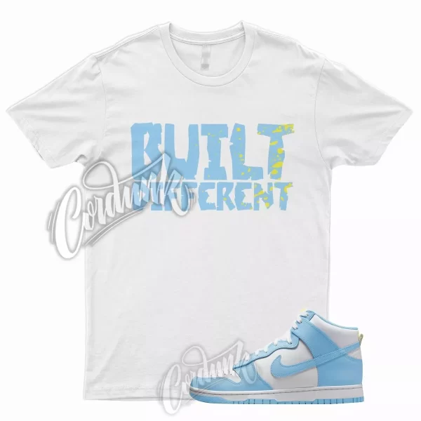 BUILT T Shirt for N Dunk High Blue Chill Amarillo Yellow University Low 1 UNC Jezsport.com