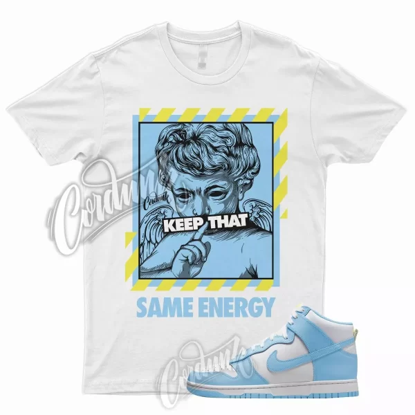 ENERGY Shirt for N Dunk High Blue Chill Amarillo Yellow University Low 1 UNC Jezsport.com