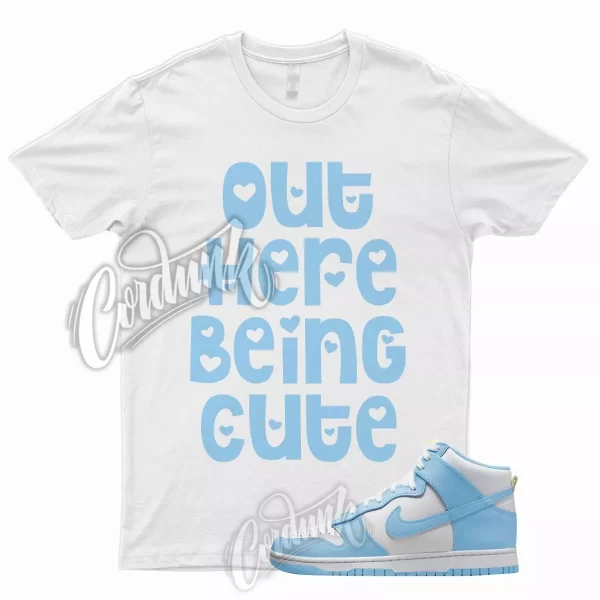 CUTE T Shirt for N Dunk High Blue Chill Amarillo Yellow University Low 1 UNC Jezsport.com