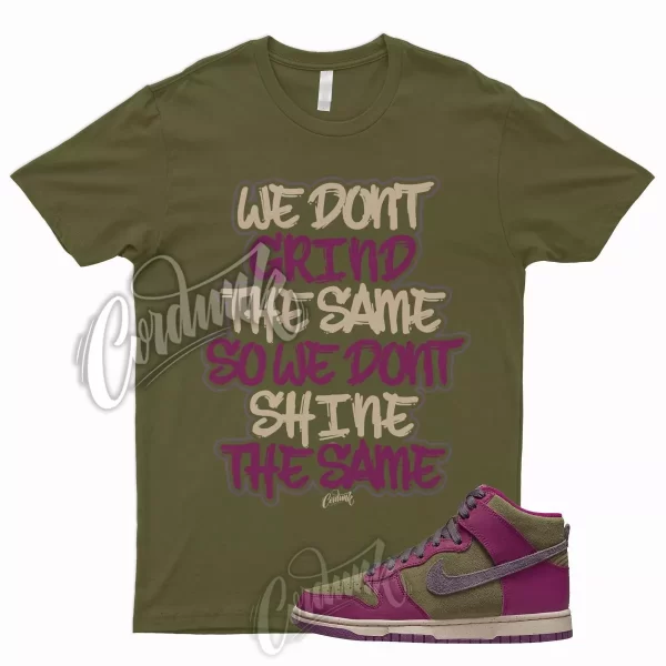 GRIND T Shirt for N Dunk High Dynamic Berry Grand Purple Pilgrim Olive Tan 1 Jezsport.com