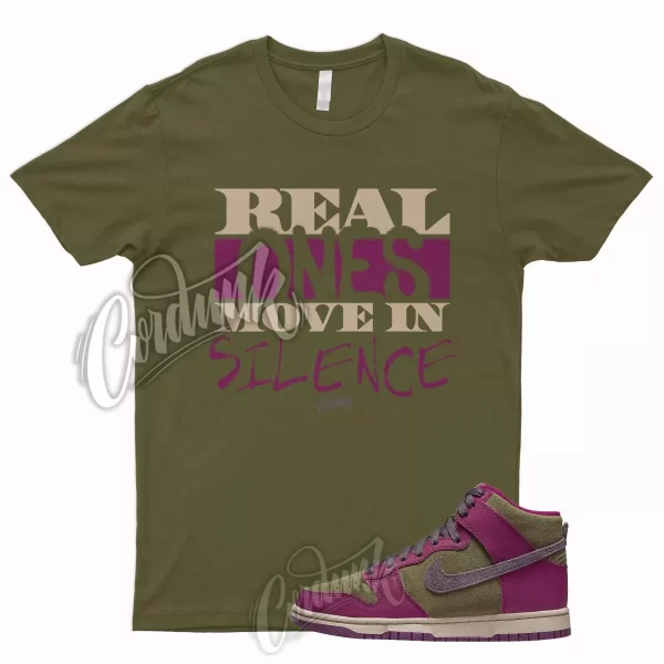 R1 T Shirt for N Dunk High Dynamic Berry Grand Purple Pilgrim Olive Tan 1 Jezsport.com