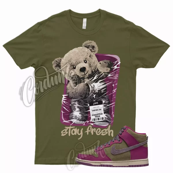 STAY T Shirt for N Dunk High Dynamic Berry Grand Purple Pilgrim Olive Tan 1 Jezsport.com