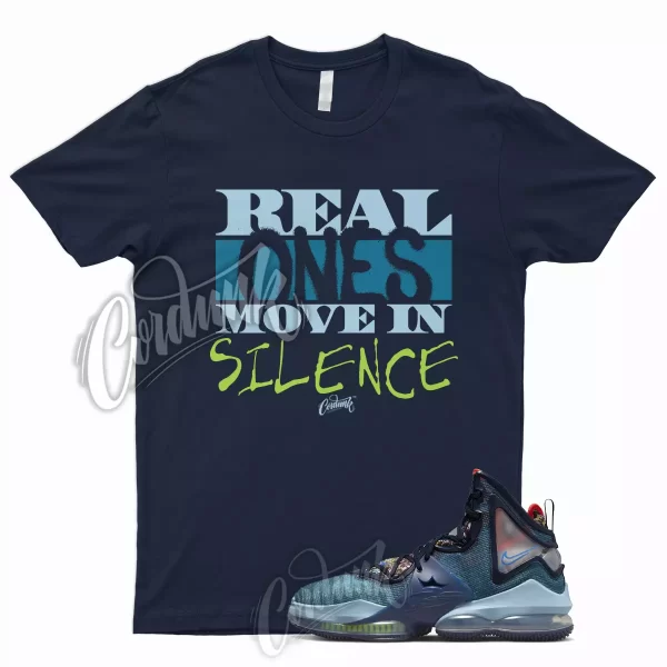 Navy R1 T Shirt for Lebron 19 Fast Food Blackened Blue Worn Atomic Green Dutch 1 Jezsport.com