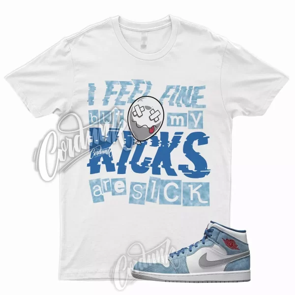 SICK T Shirt for J1 1 Mid Dusty Blue Suede Hyper Royal University Low High 9 Jezsport.com