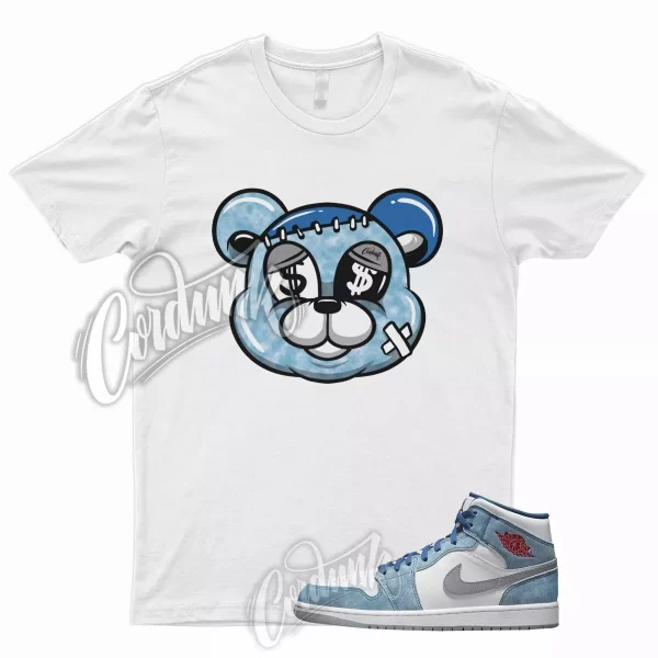 STITCH T Shirt for J1 1 Mid Dusty Blue Suede Hyper Royal University Low High Jezsport.com