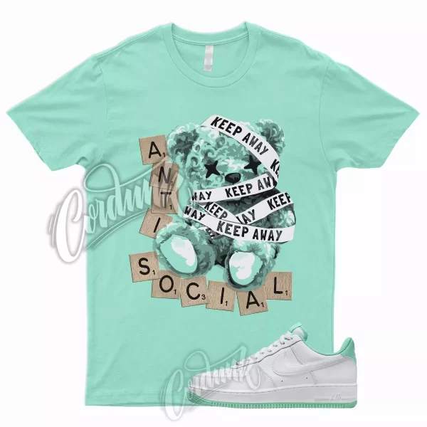 ANTI T Shirt for N Air Force 1 Low White Mint Foam Mystic Navy Mid Green 90 Jezsport.com