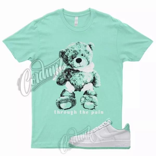 SMILE T Shirt for N Air Force 1 Low White Mint Foam Mystic Navy Mid Green 90 Jezsport.com