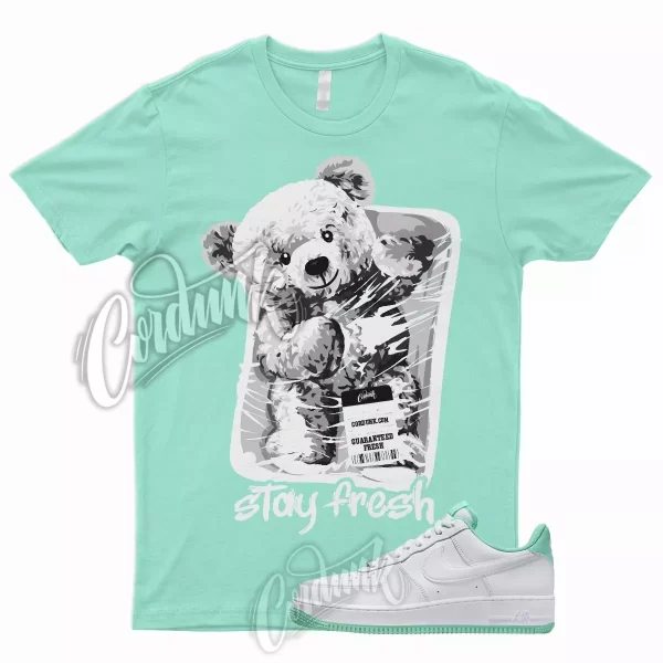 STAY T Shirt for N Air Force 1 Low White Mint Foam Mystic Navy Mid Green 90 Jezsport.com