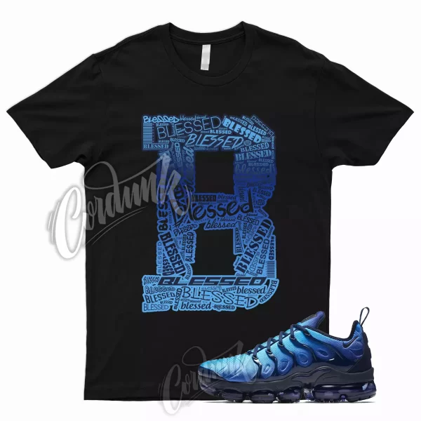 BLESS T Shirt for Air VaporMax Plus Obsidian Photo Blue University Navy UNC Jezsport.com