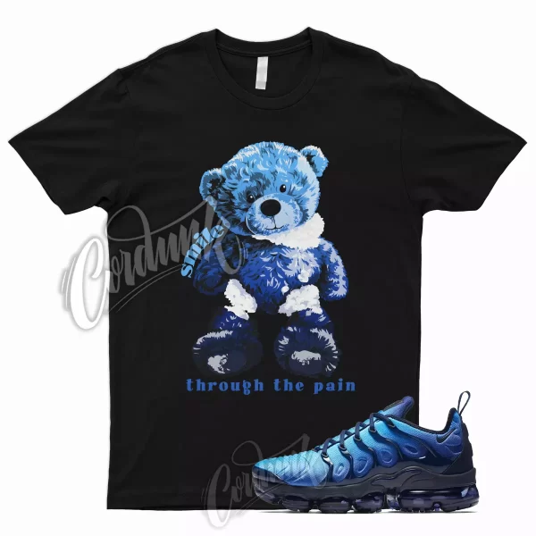 SMILE T Shirt for Air VaporMax Plus Obsidian Photo Blue University Navy UNC Jezsport.com