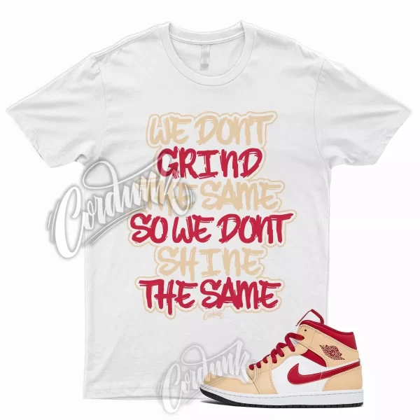 GRIND T Shirt for J1 1 Mid Light Curry Cardinal Red Onyx Beige Cream High Jezsport.com