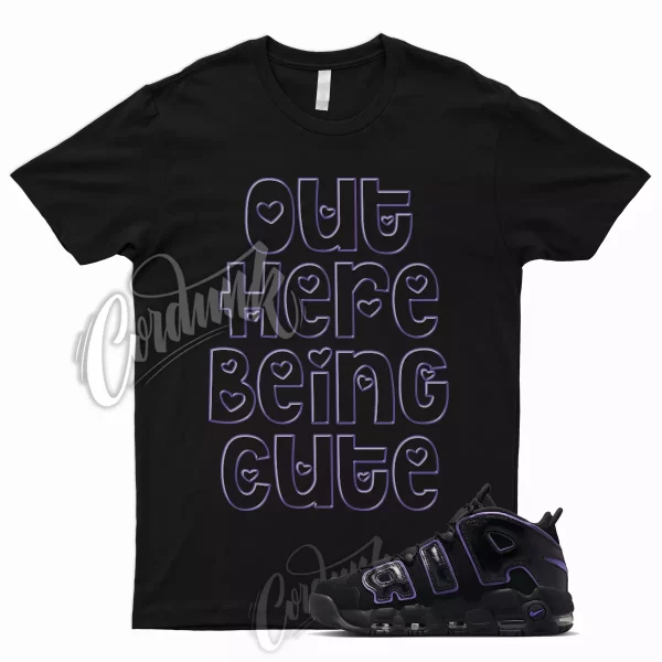 CUTE T Shirt for Air Uptempo '96 Action Grape Purple Court Iris Varsity 1 3 Jezsport.com