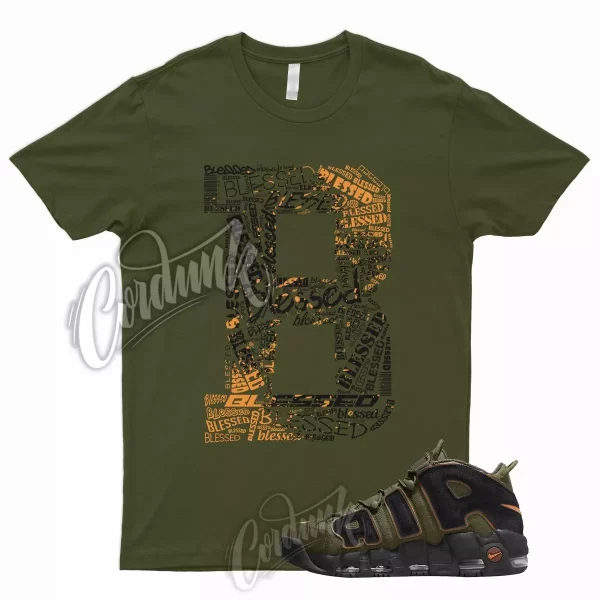 BLS T Shirt for N Air More Uptempo Cargo Khaki Pecan Olive Orange VaporMax 1 Jezsport.com