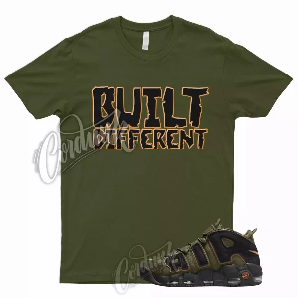 BUILT Shirt for N Air More Uptempo Cargo Khaki Pecan Olive Orange VaporMax 1 Jezsport.com