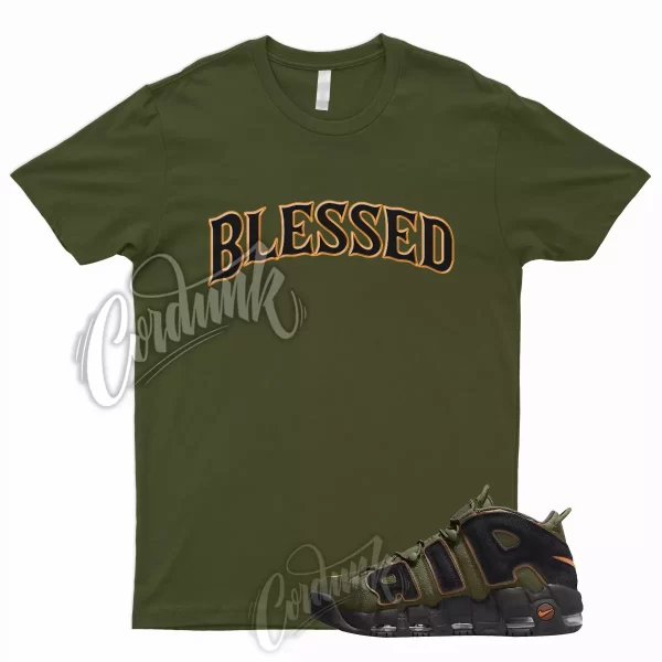 BW T Shirt for Air More Uptempo Cargo Khaki Pecan Olive Orange VaporMax 1 Jezsport.com