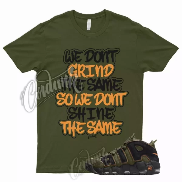 GRND T Shirt for N Air More Uptempo Cargo Khaki Pecan Olive Orange VaporMax 1 Jezsport.com