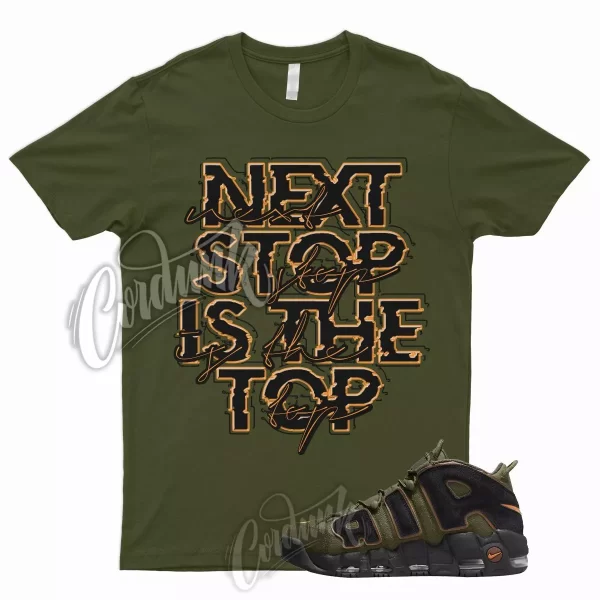 NEXT T Shirt for N Air More Uptempo Cargo Khaki Pecan Olive Orange VaporMax 1 Jezsport.com