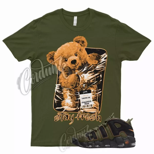 STAY T Shirt for N Air More Uptempo Cargo Khaki Pecan Olive Orange VaporMax 1 Jezsport.com