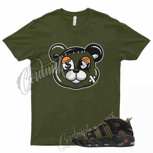 STITCH Shirt for N Air More Uptempo Cargo Khaki Pecan Olive Orange VaporMax 1 Jezsport.com