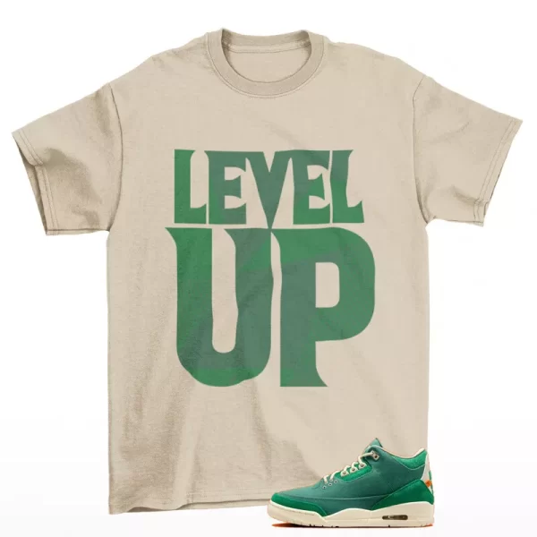 Level Up Shirt to Match Jordan 3 Nina Abney Bicoastal FZ7974-300 Jezsport.com