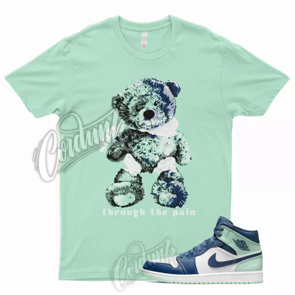 Mint SMILE Shirt for J1 1 Mystic Blue Foam Green 6 Tropical Twist Low 5 Glow Jezsport.com