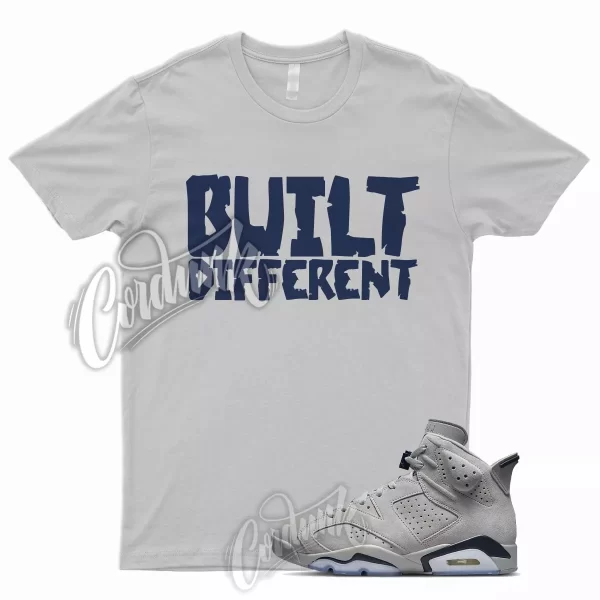 BUILT T Shirt for J1 6 Georgetown 3 Midnight Navy Magnet Low Mid High 1 Grey Jezsport.com