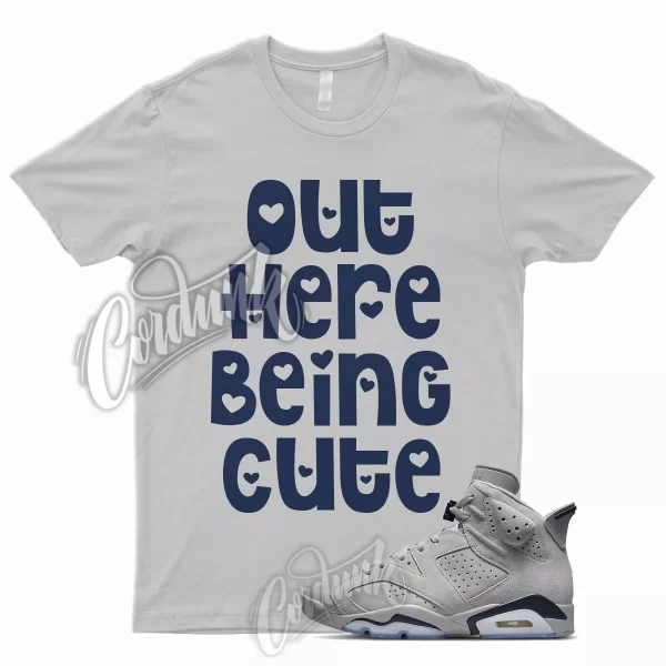 CUTE T Shirt for J1 6 Georgetown 3 Midnight Navy Magnet Low Mid High 1 Grey Jezsport.com