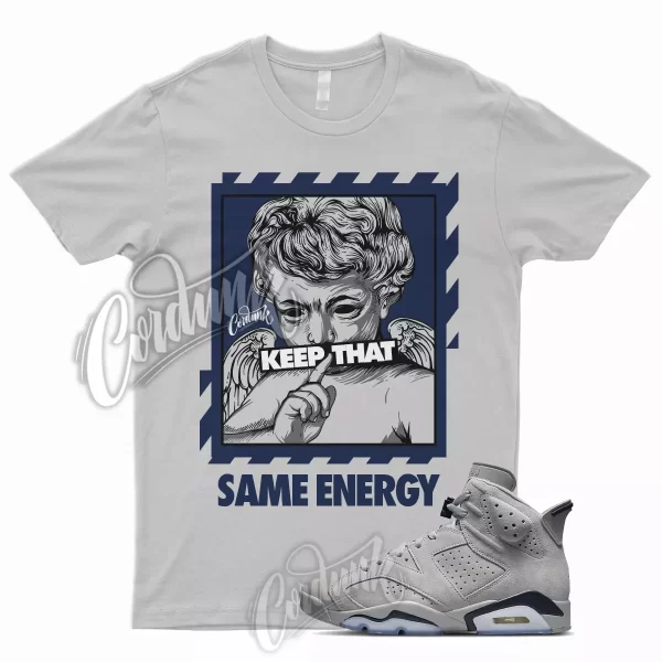 ENERGY Shirt for J1 6 Georgetown 3 Midnight Navy Magnet Low Mid High 1 Grey Jezsport.com