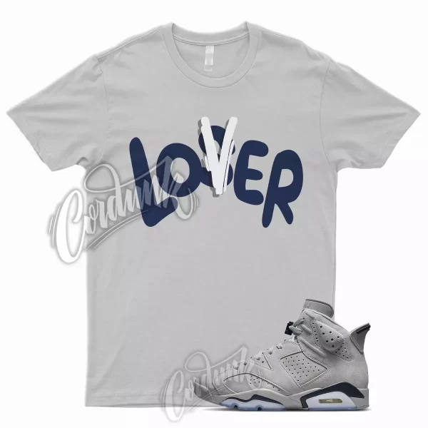 LO T Shirt for J1 6 Georgetown 3 Midnight Navy Magnet Low Mid High 1 Grey Jezsport.com