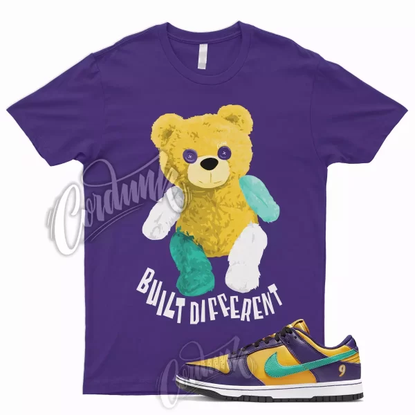 BD T Shirt for Dunk Low LL Court Purple University Gold Emerald Yellow 1 Jezsport.com