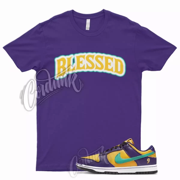 BW T Shirt for Dunk Low LL Court Purple University Gold Emerald Yellow 1 Jezsport.com