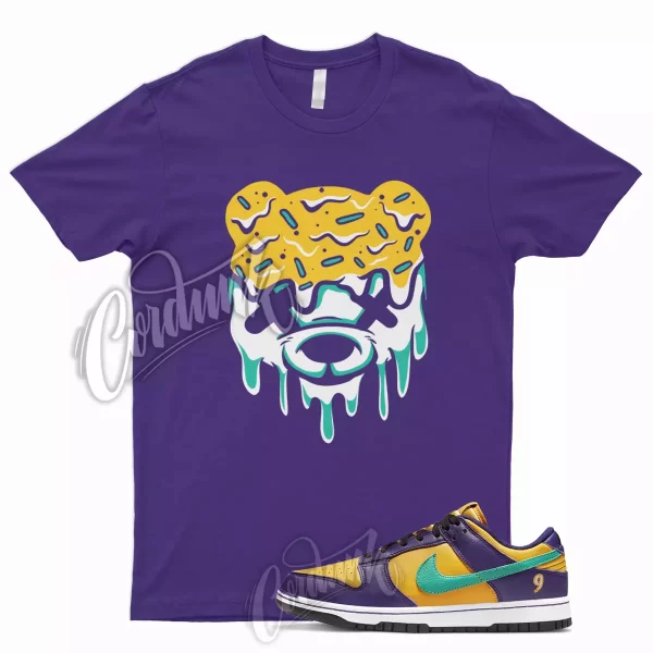 DRIPPY Shirt for Dunk Low LL Court Purple University Gold Emerald Yellow 1 Jezsport.com