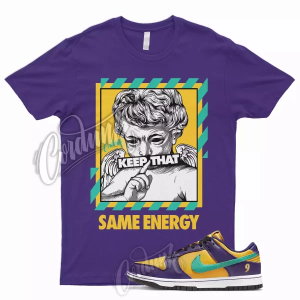 ENERGY Shirt for Dunk Low LL Court Purple University Gold Emerald Yellow 1 Jezsport.com