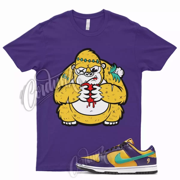 GOR T Shirt for Dunk Low LL Court Purple University Gold Emerald Yellow 1 Jezsport.com