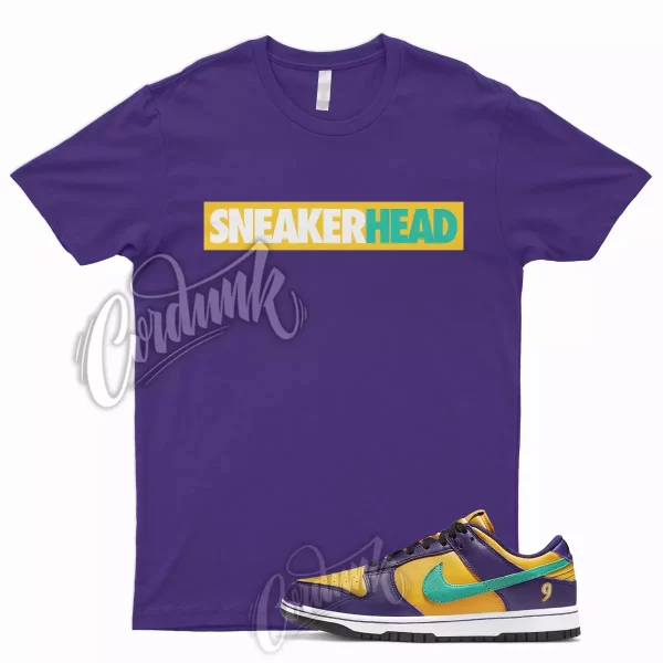 SNKRHD Shirt for Dunk Low LL Court Purple University Gold Emerald Yellow 1 Jezsport.com