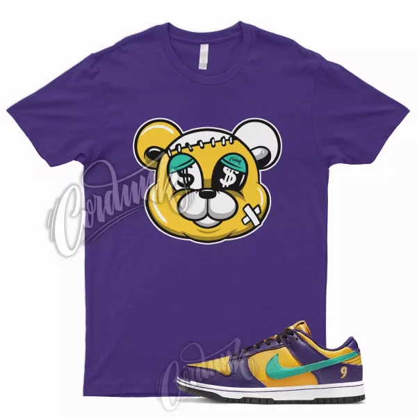 STITCH Shirt for Dunk Low LL Court Purple University Gold Emerald Yellow 1 Jezsport.com