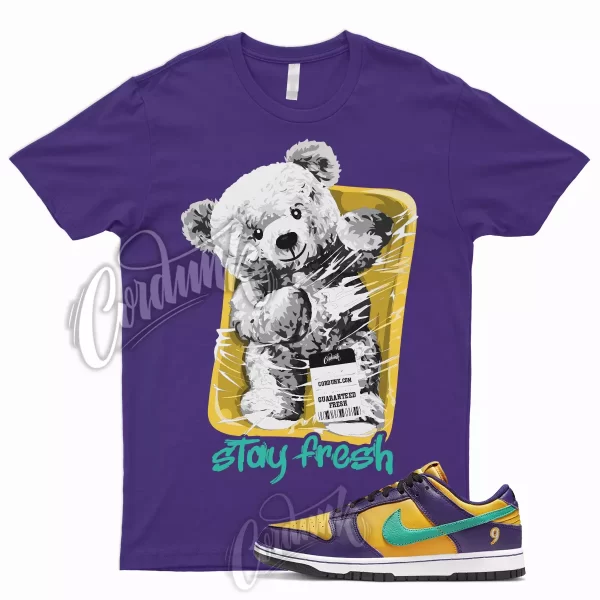 STAY T Shirt for Dunk Low LL Court Purple University Gold Emerald Yellow 1 Jezsport.com